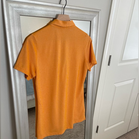Masters Augusta, Ga Magnolia Lane Women's Orange Short Sleeve Golf Polo Shirt - Picture 2 of 7